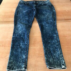 Levi's 535 Legging Jeans Women 16 Blue Acid Wash Mid Rise Stretch Preppy 17818